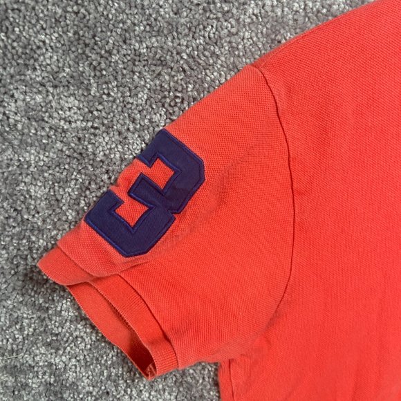 Polo Ralph Lauren Shirt Mens Medium Orange Polo Big Pony Short Sleeve Embroidery - Picture 7 of 10